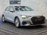 Silver Audi A3 1.0 TFSI 30 Technik Sportback 5dr Euro 6 ULEZ s/s 110 ps Petrol Manual